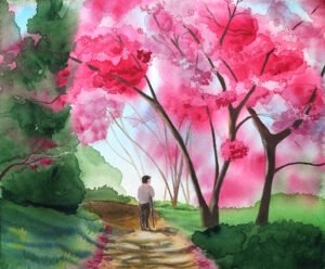 Une aquarelle complète sur Pastelmat, est-ce possible ?