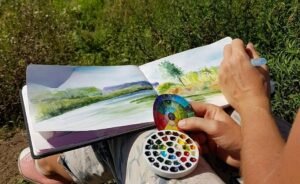 Peindre à l’aquarelle en extérieur : Mes meilleurs conseils
